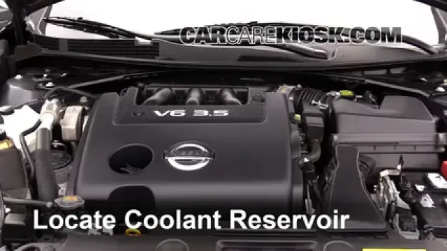 2016 Nissan Altima SL 3.5L V6 Refrigerante (anticongelante) Controlar nivel de líquido